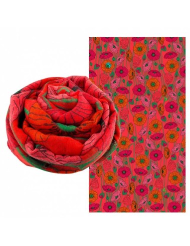 PYLONES Foulard Balade Coquelicots - Stile Floreale e Colore per Ogni 