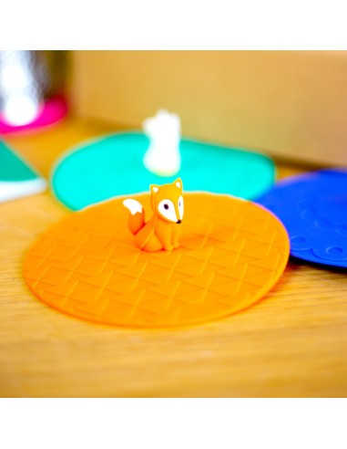 Copritazza in silicone 10cm Volpe Pylones | Diamante Rosa