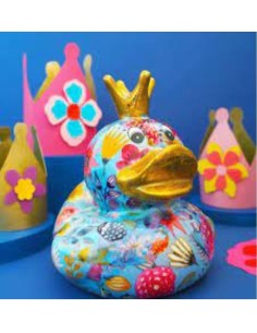 Salvadanaio papera Ducky M Pomme Pidou 6 varianti (1 pz) H 18 cm