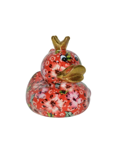 Salvadanaio papera Ducky M Pomme Pidou 6 varianti (1 pz) H 18 cm