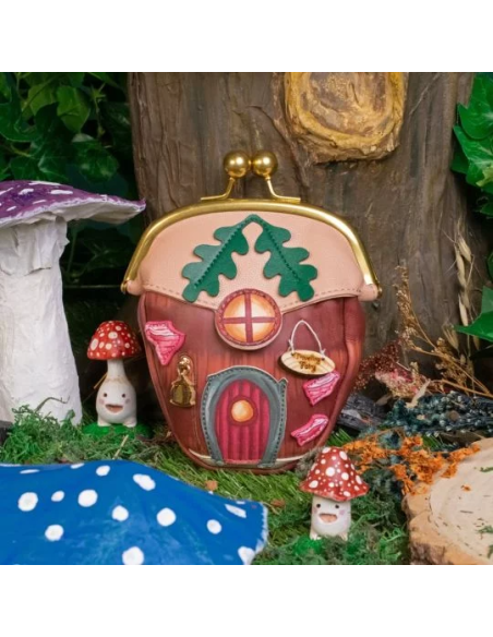 VENDULA LONDON Portamonete con clip GHIANDA Fairy Village 🍄
