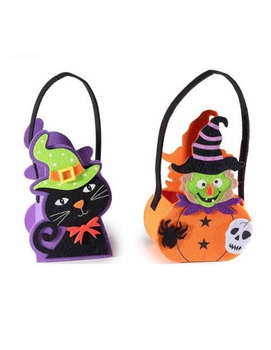 Borsa in Panno per Dolcetto o Scherzetto H27cm 🎃👻 2 varianti