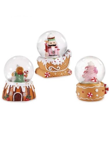 Palla di Neve con Decoro Natalizio Candy – 3 Varianti 🎁❄️