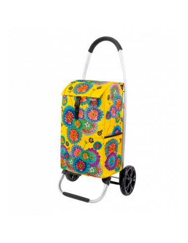 Carrellino Trolley per la Spesa stile DAHLIA: Chic e Pratico! 🛒✨