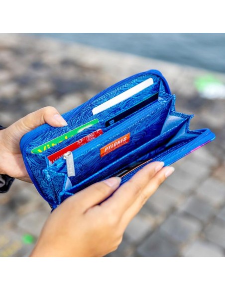 Portafoglio Grande Blu Palette – Eleganza e Spazio!