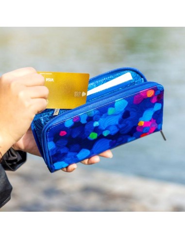 Portafoglio Grande Blu Palette – Eleganza e Spazio!