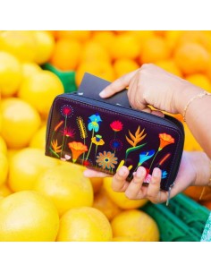 Portafoglio Grande 19 x 11 cm JARDIN FLEURI – Un Giardino di Eleganza! 2