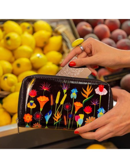 Portafoglio Grande 19 x 11 cm JARDIN FLEURI – Un Giardino di Eleganza!