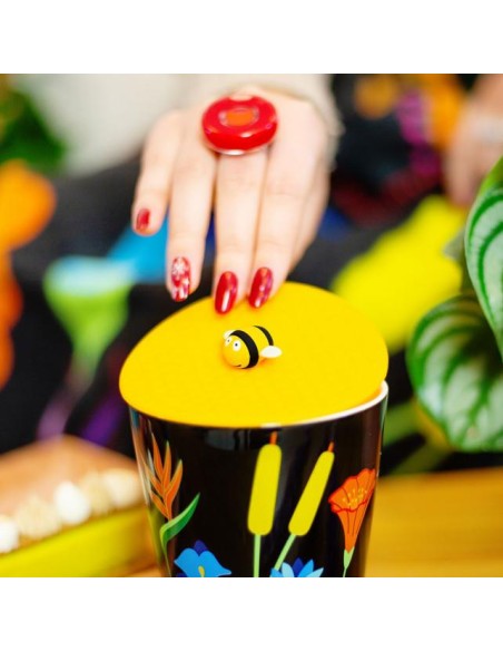 PYLONES Copritazza in Silicone Ape - Tieni Caldo il Tuo Drink con Stil