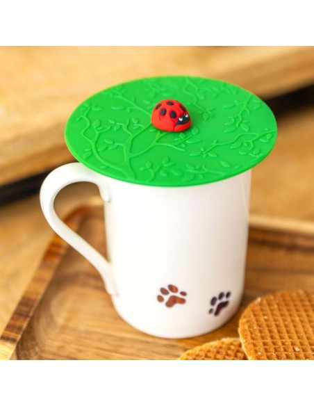 PYLONES Copritazza Coccinella - Portafortuna per le Tue Bevande!