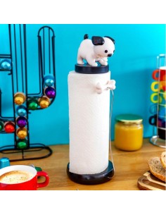 PYLONES Portarotolo Cane Bianco con Osso – Il Guardiano del Tuo Rotolo 2