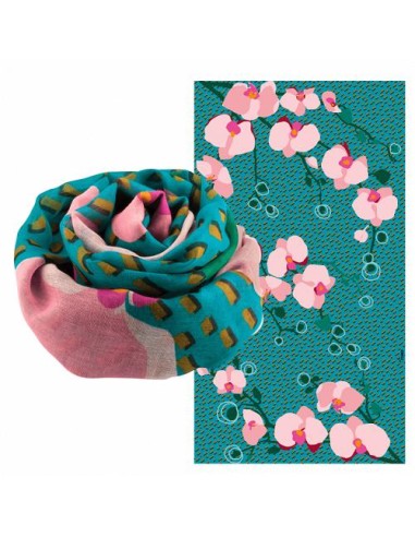 PYLONES Foulard Balade Orchid Blu - Eleganza e Colore in Ogni Occasion