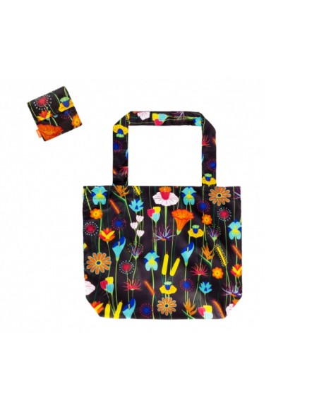 Borsa della spesa pieghevole Jardin Fleuri: Pratica e Stilosa per uno 