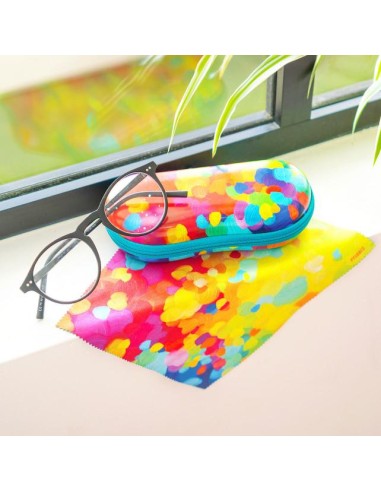 Custodia rigida per occhiali PALETTE 🌺 | Diamante Rosa