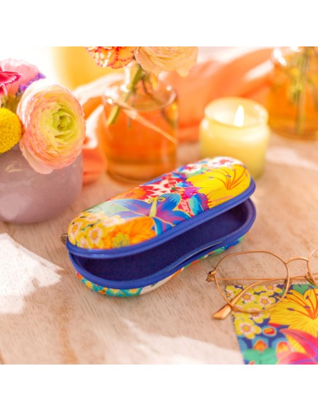 Custodia rigida per occhiali BOUQUET 🌺 | Diamante Rosa