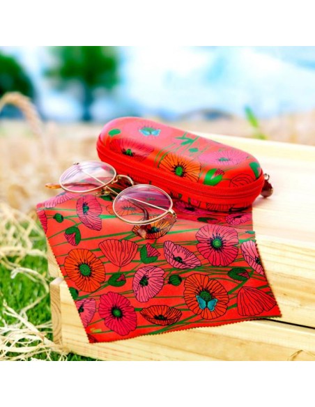 Custodia rigida per occhiali COQUELICOTS🌺 | Diamante Rosa