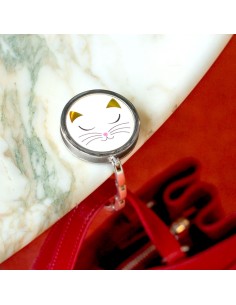 Gancio Appendiborsa Gatto Bianco – Eleganza e Divertimento in Ufficio 2