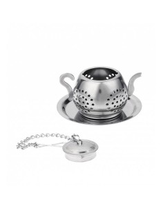 PYLONES Infusore Tè Tisane a forma di Teiera - Argento Oro 2