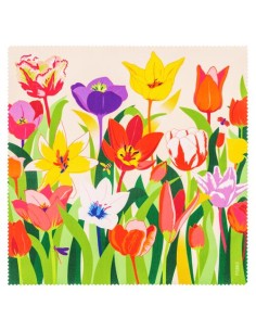 PYLONES Pannetto in Microfibra Tulipes - Eleganza Floreale per Occhial