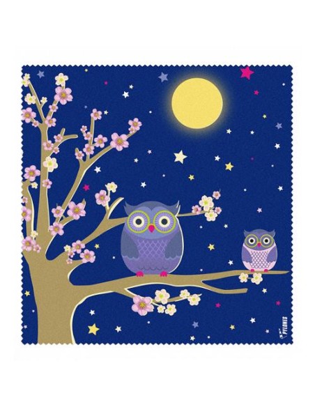 PYLONES Pannetto in Microfibra Gufo - Il Tuo Amico per Occhiali Puliti