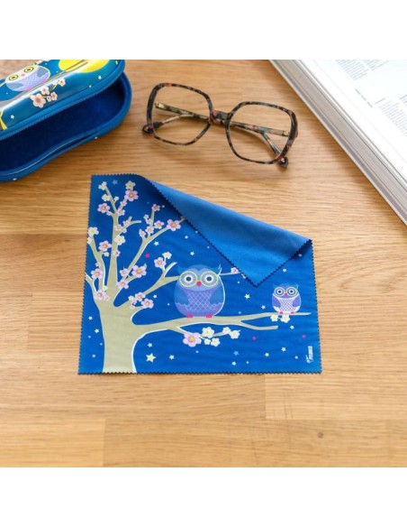 PYLONES Pannetto in Microfibra Gufo - Il Tuo Amico per Occhiali Puliti