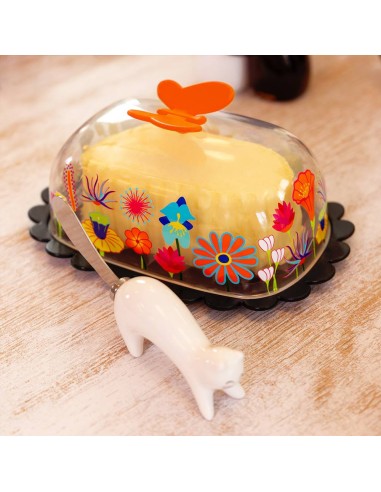 Burriera Butterfly Jardin Fleuri - Un Soffio di Primavera sulla Tavola