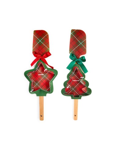 Spatola con Stampino Stella o Albero Tartan - Cucina con stile! ❤️🍴