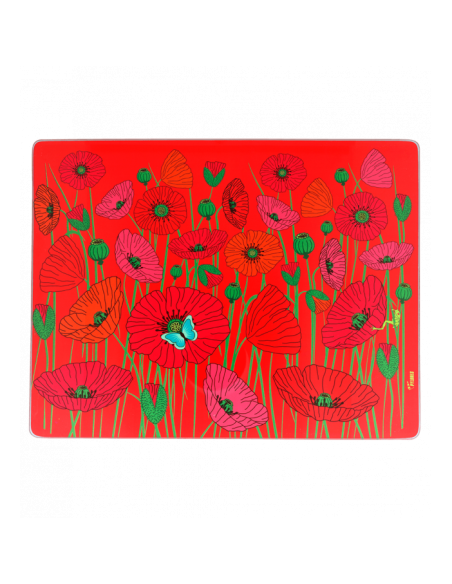Tagliere Commy COQUELICOTS: Rosso per la Tua Cucina!