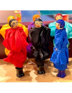 Ombrello pieghevole dama nera | Diamante Rosa 2