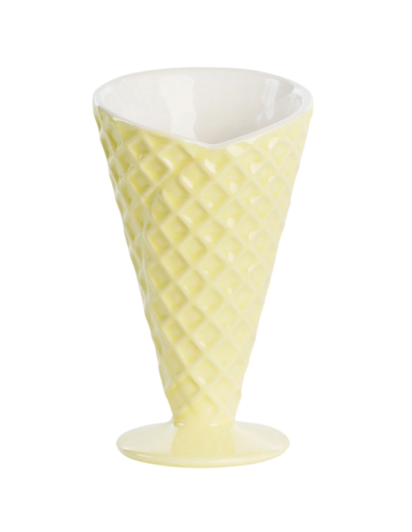 Cono porta gelato macedonia giallo Miss Etoile