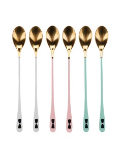 Set 6 cucchiai alti con fiocchetto 4976134 Miss Etoile