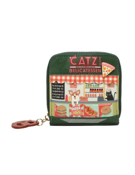 VENDULA LONDON Portafoglio quadrato - New York Cats e Corgis