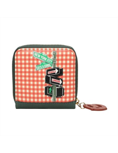 VENDULA LONDON Portafoglio quadrato - New York Cats e Corgis