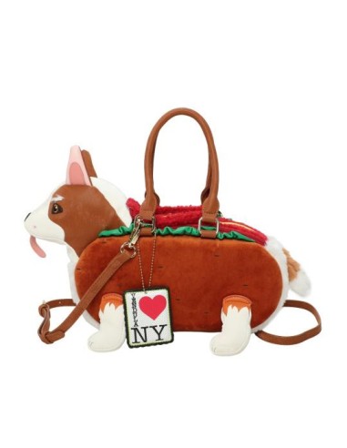 VENDULA LONDON Borsa Pretzel The Corgi Grab - New York Cats e Corgis