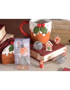 Infusore per Tè e Tisane con Personaggi Pan di Zenzero 🍵🎄 2