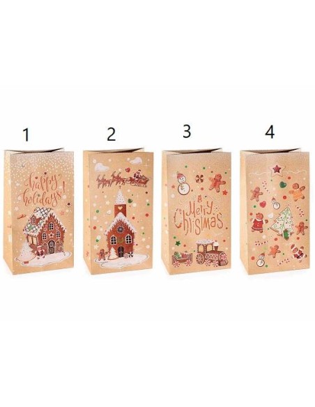 Sacchetto Natalizio Pan di Zenzero - 4 Varianti