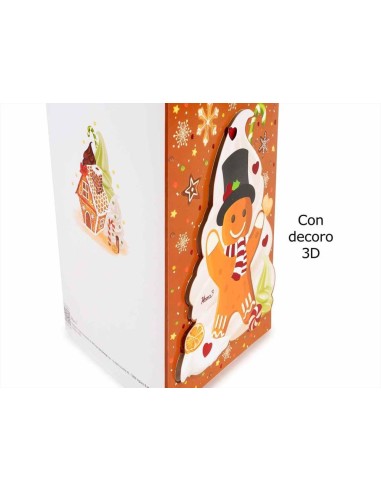 Biglietto augurale 3D Omini di Marzapane - 2 varianti