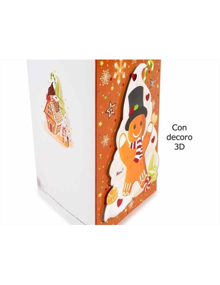 Biglietto augurale 3D Omini di Marzapane - 2 varianti