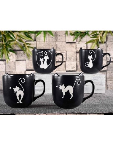 Tazza Mug con Orecchie e Gatti 400ml - 4 Varianti 😺