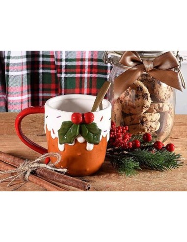 Tazza Pan di Zenzero con Aghifoglio - 400ml di Magia Natalizia 🎄☕