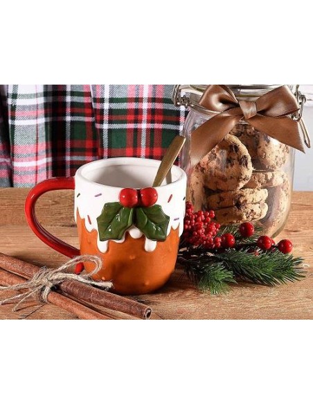 Tazza Pan di Zenzero con Aghifoglio - 400ml di Magia Natalizia 🎄☕