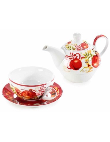 Tea for One Melograno in Porcellana - Il Tuo Momento di Relax 🍵✨