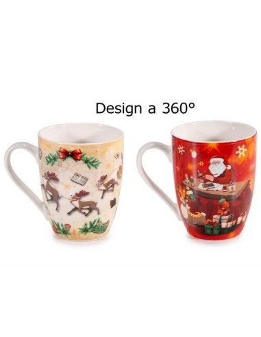 Tazza Mug 350ml Babbo Natale - 2 Varianti