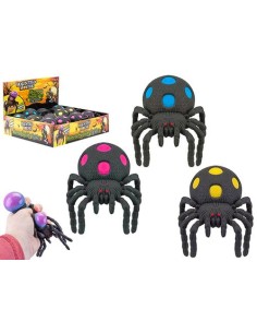 Ragno squishy nero allungabile: Scegli tra fucsia, giallo, blu! 🕷️🖤 2
