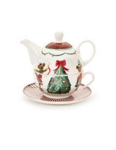 Tea for One Circus Bear Wonderland - Set da tè Natalizio con Scatola R 2