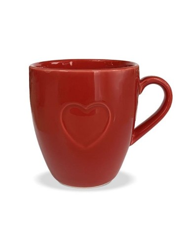 Tazza in Porcellana 350ml Cuore Rosso - Eleganza Shabby Chic per le tu