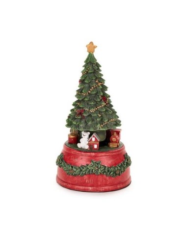 Carillon Albero di Natale in Resina H18,5cm - Magia festiva in musica!