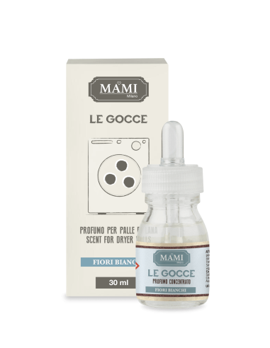 FIORI BIANCHI Gocce per asciugatrice 30ml Mami Milano