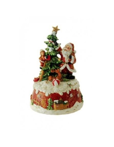 Carillon Babbo Natale Decora l'Albero H16cm - Musica Natalizia 🎶