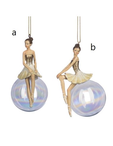 GOODWILL Ballerina su Pallina di vetro 11,5cm - 2 varianti